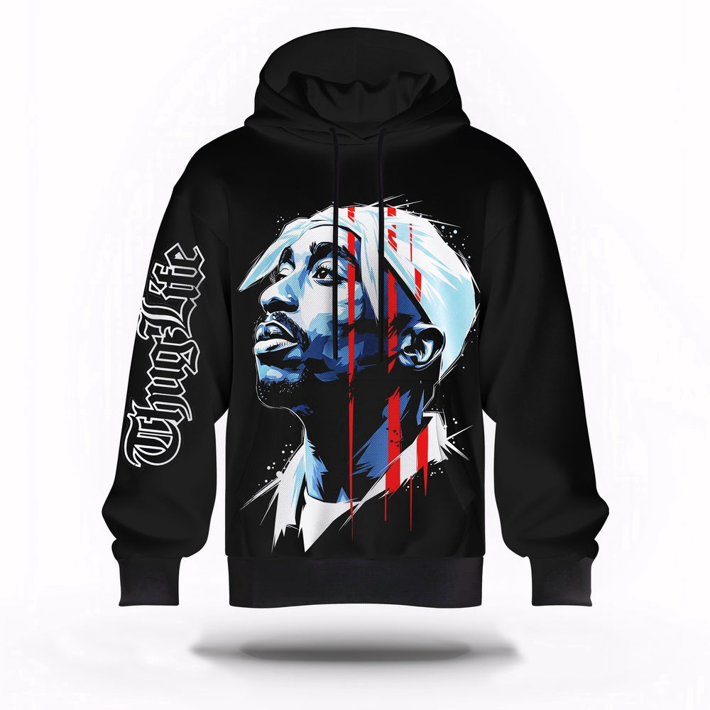 2Pac Only God Can Judge Me 3D Hoodie, Rapper 3D Hoodie, Rap Legends Hoodie