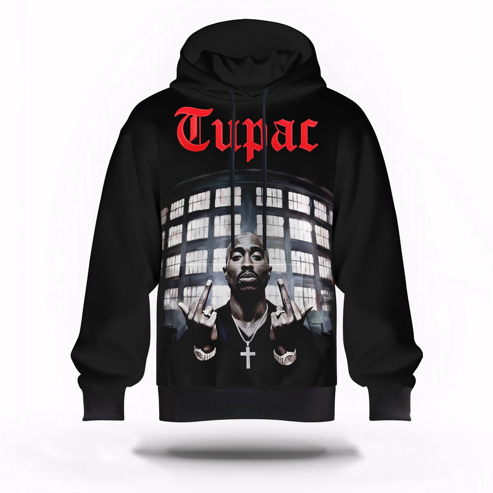 2Pac West Coast Icon Graphic 3D Hoodie, Rapper 3D Hoodie, Rap Legends Hoodie