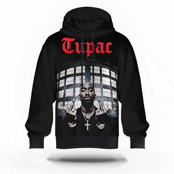 2Pac West Coast Icon Graphic 3D Hoodie, Rapper 3D Hoodie, Rap Legends Hoodie