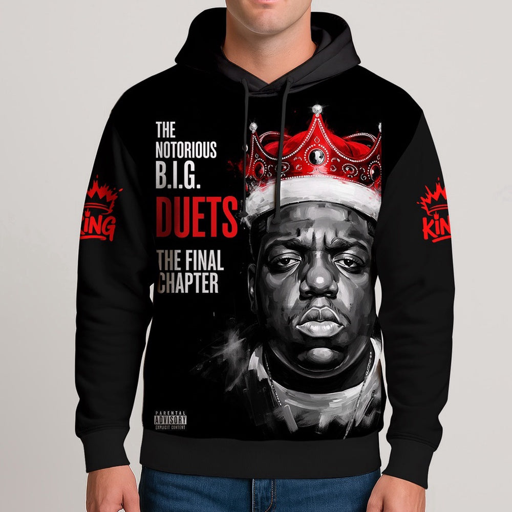 Biggie Duets Final Chapter Hoodie, Rapper 3D Hoodie, Rap Legends Hoodie