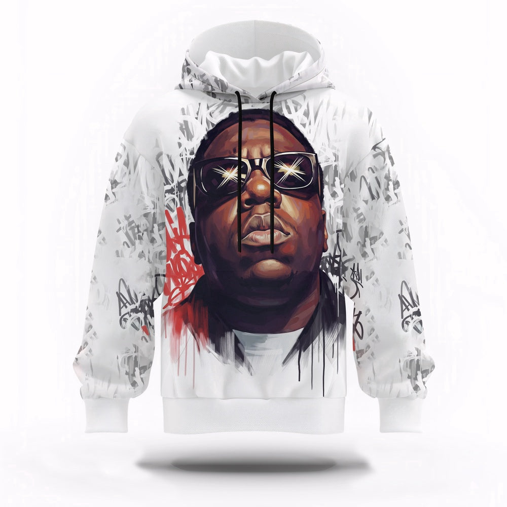 Biggie Smalls Pop Art Hoodie, Rapper 3D Hoodie, Rap Legends Hoodie