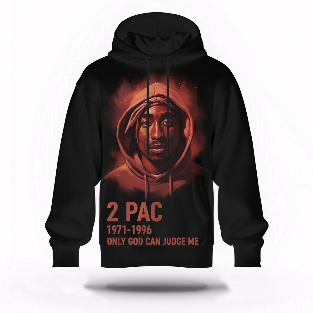 Tupac Hollywood Skyline 3D Hoodie, Rapper 3D Hoodie, Rap Legends Hoodie