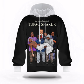 Tupac Shakur Respect Hoodie, Rapper 3D Hoodie, Rap Legends Hoodie