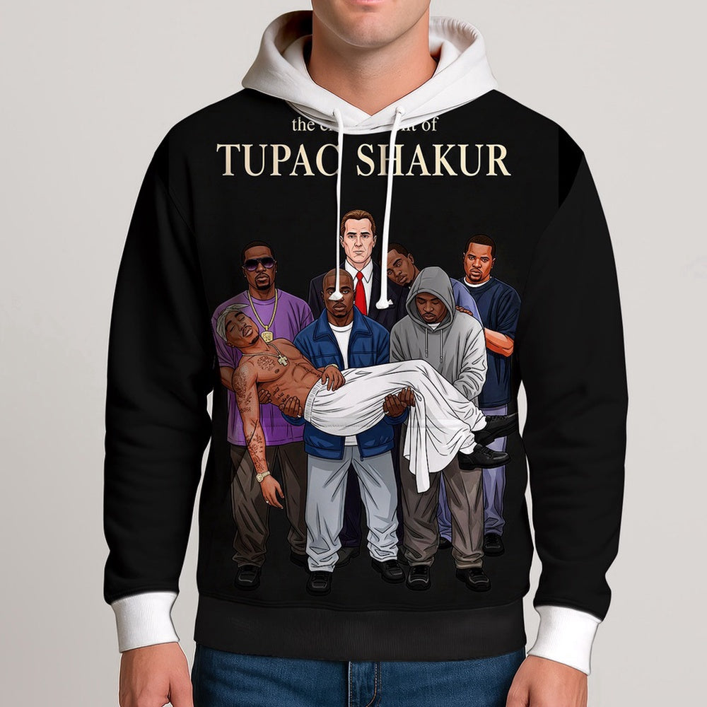 Tupac Shakur Respect Hoodie, Rapper 3D Hoodie, Rap Legends Hoodie