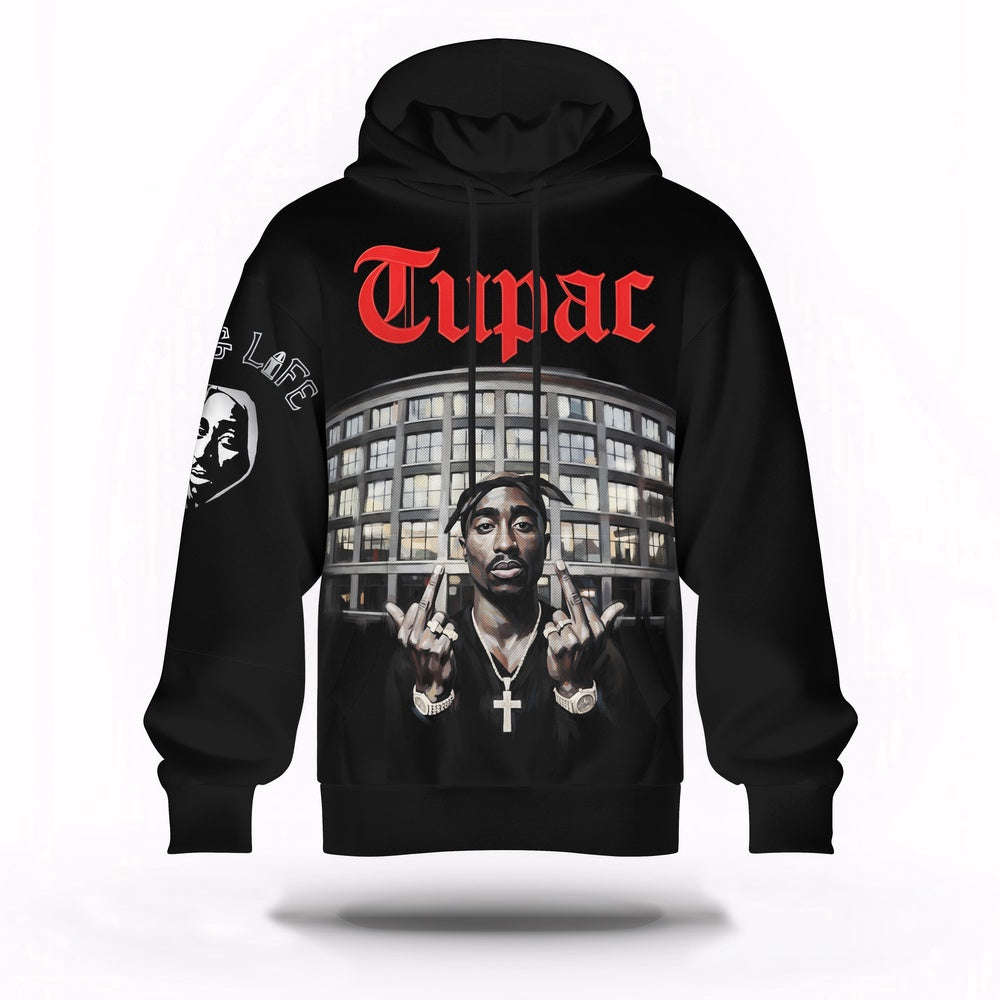 Tupac Shakur Street Legend 3D Hoodie, Rapper 3D Hoodie, Rap Legends Hoodie