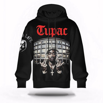 Tupac Shakur Street Legend 3D Hoodie, Rapper 3D Hoodie, Rap Legends Hoodie