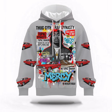 Tupac Shakur Thug City Lowrider Dynasty Hoodie, Rapper 3D Hoodie, Rap Legends Hoodie