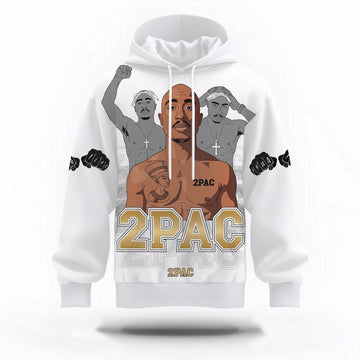 Tupac Thug Life Outlaw Hoodie, Rapper 3D Hoodie, Rap Legends Hoodie
