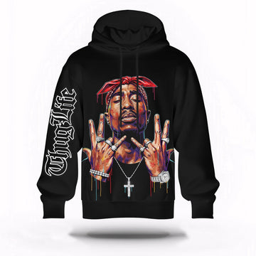 Tupac Westside Hands 3D Hoodie, Rapper 3D Hoodie, Rap Legends Hoodie